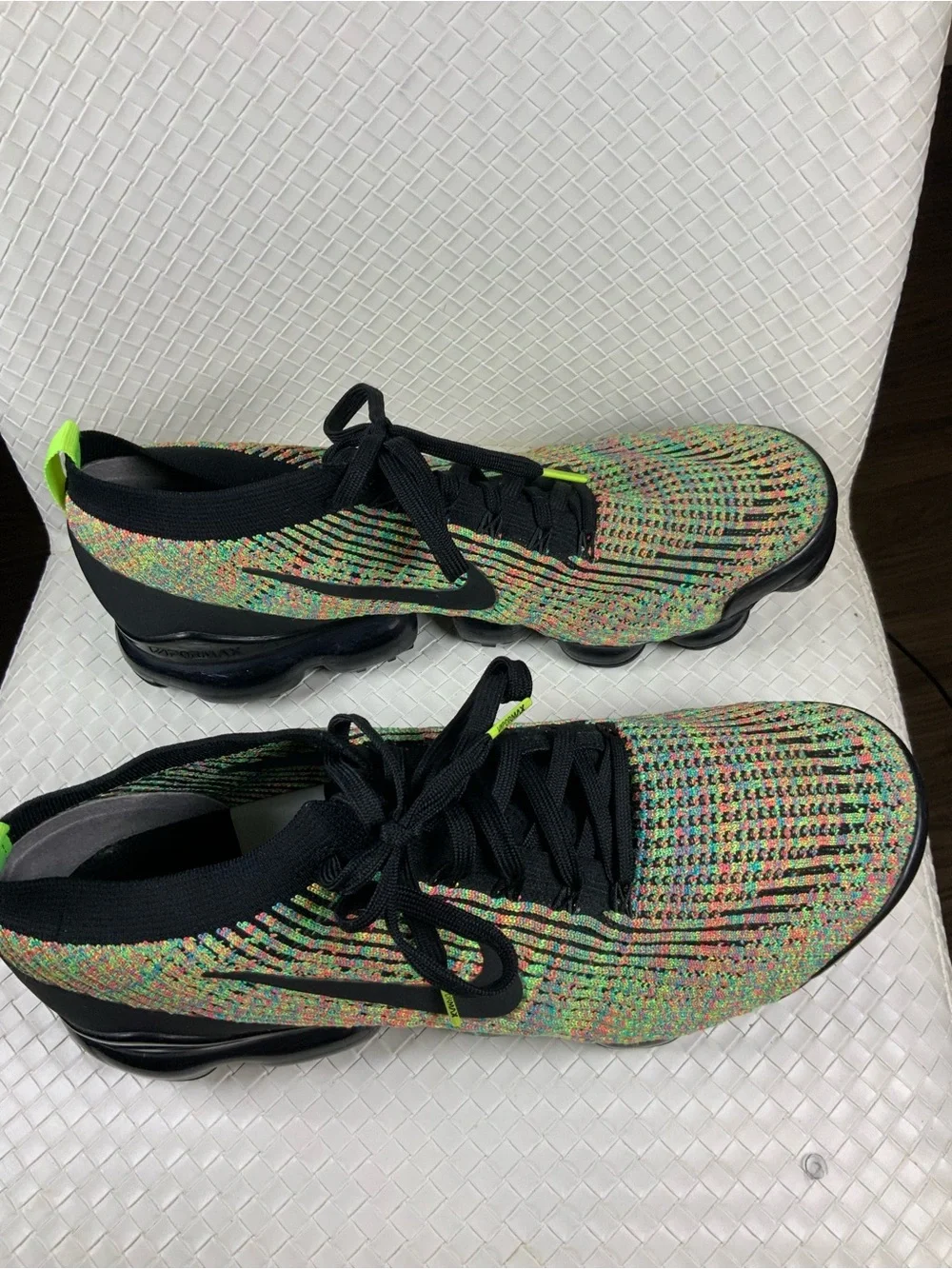 Nike Men’s Multicolor Flyknit Athletic Shoes with Black Accents